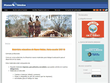 Tablet Screenshot of educacion-manosunidas.org